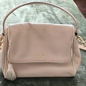 Kate Spade Cream Pebbled Leather Shoulder Bag